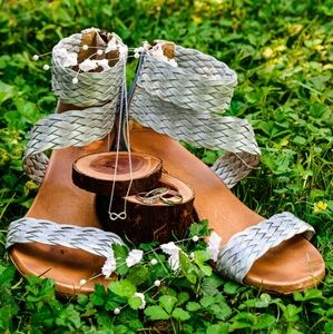 Sundance Bonaire Sandals 38 Blue Strappy Heels